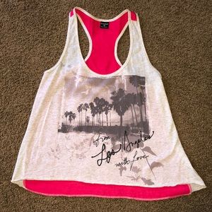Stranded high to low tank top
